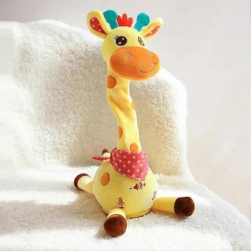 Musical Giraffes Plush Toy - Interactive Swinging, Talking, and Light-Up Soft Toy for Babies, Toddlers, Boys, and Girls, Perfect Gift