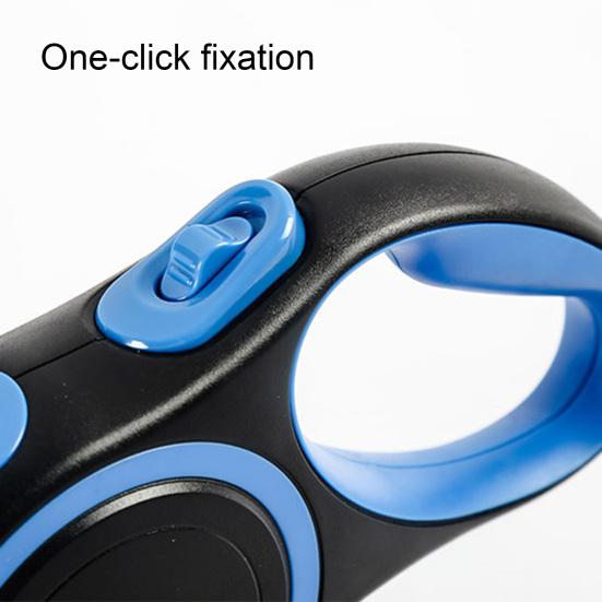 Dog Retractor with Automatic Rebound Traction Rope Dual-Compartment Poop Bag Adjustable Brake Button Dog Retractable