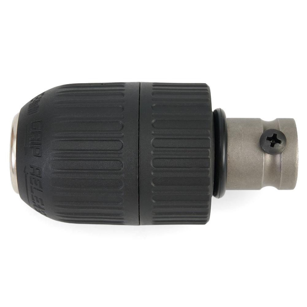 Mandrin de perçage 1/2 20UNF Adaptateur de mandrin 1/2 Capacité 2-13 mm Mandrin sans clé Plage de serrage 2-13 mm Pour conversion de clé