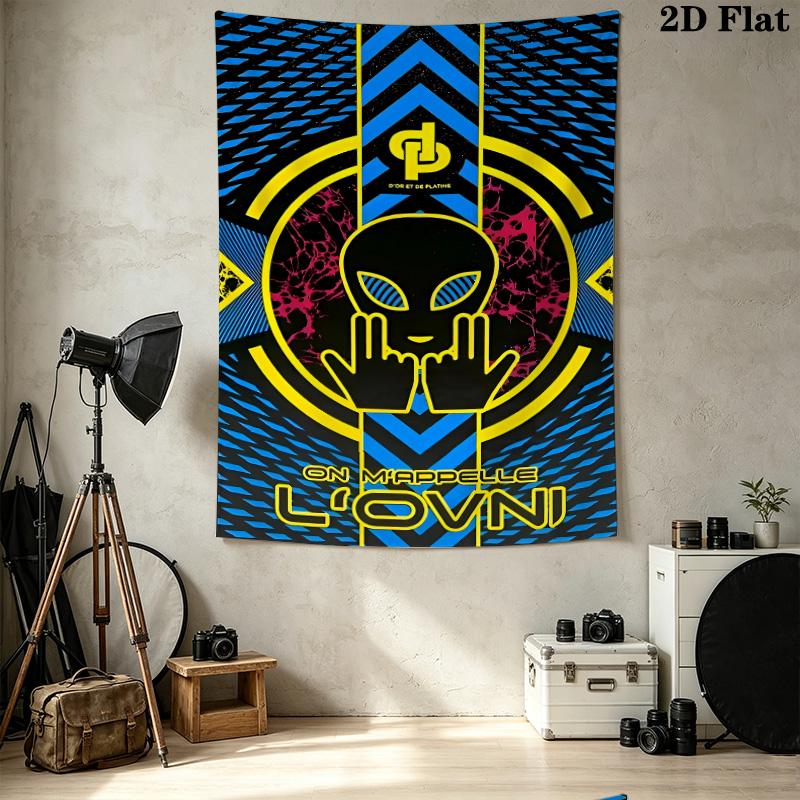 Jul C'Est Pas Des Lol Wall Tapestry Aesthetic Wall Hanging Printed Fabric Blanket Decorative Tapestries For Bedroom Living Room Home Decor