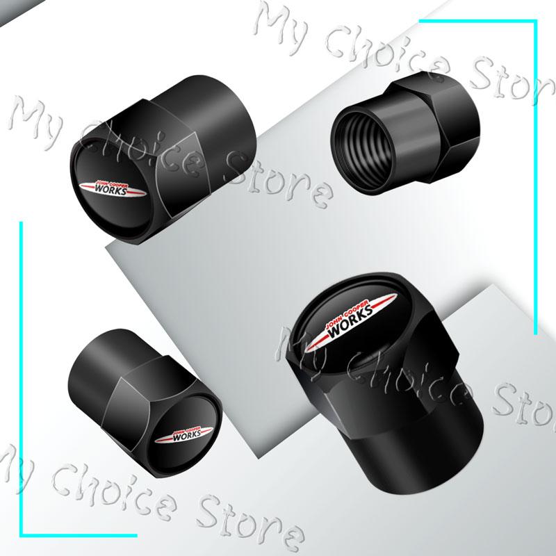 4Pcs/set Metal Alloy S Emblem Car Wheel Tire Valve Stem Caps For Mini Cooper S Logo John Cooper Works R55 R53 R52 F55 F54 F60 Rdxzk11
