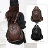 Women Large Capacity Soft PU Backpack with Adjustable Straps for Daily Commute