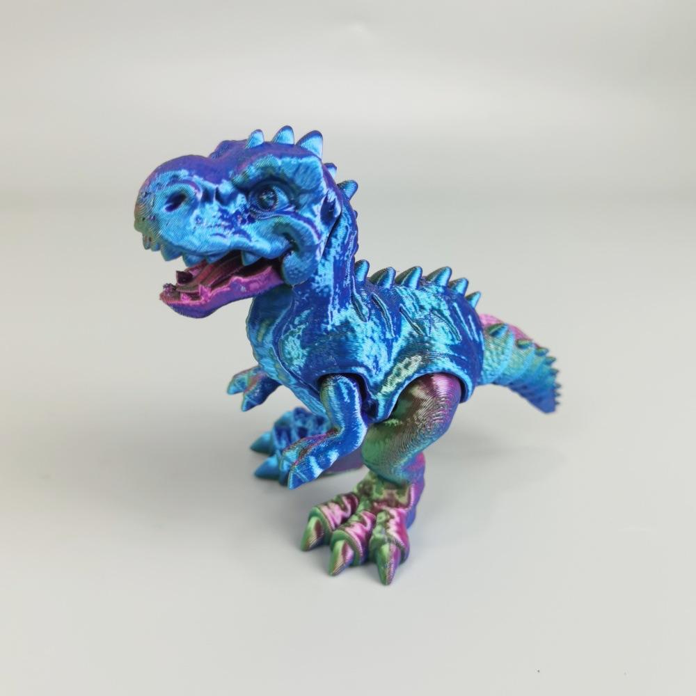 3D Printing Jurassic Tyrannosaurus Rex Triceratops Velociraptor Toy Simulation Dinosaur Animal Figure Joint Movable Boy Gift
