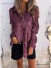 2026 European Spring Women's Casual Suede Lapel Shirt