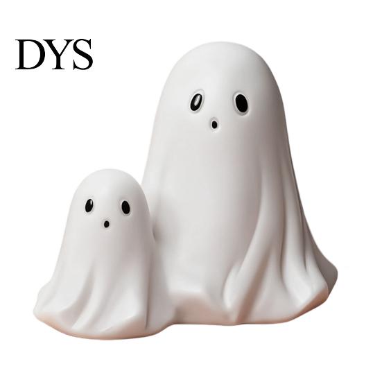 Decorative Seasonal Accents Halloween Ghost Gnome Figurines, Resin Tabletop Decoration, Cute Figurines Statue, Ornaments for Indoor Outdoor Home Party