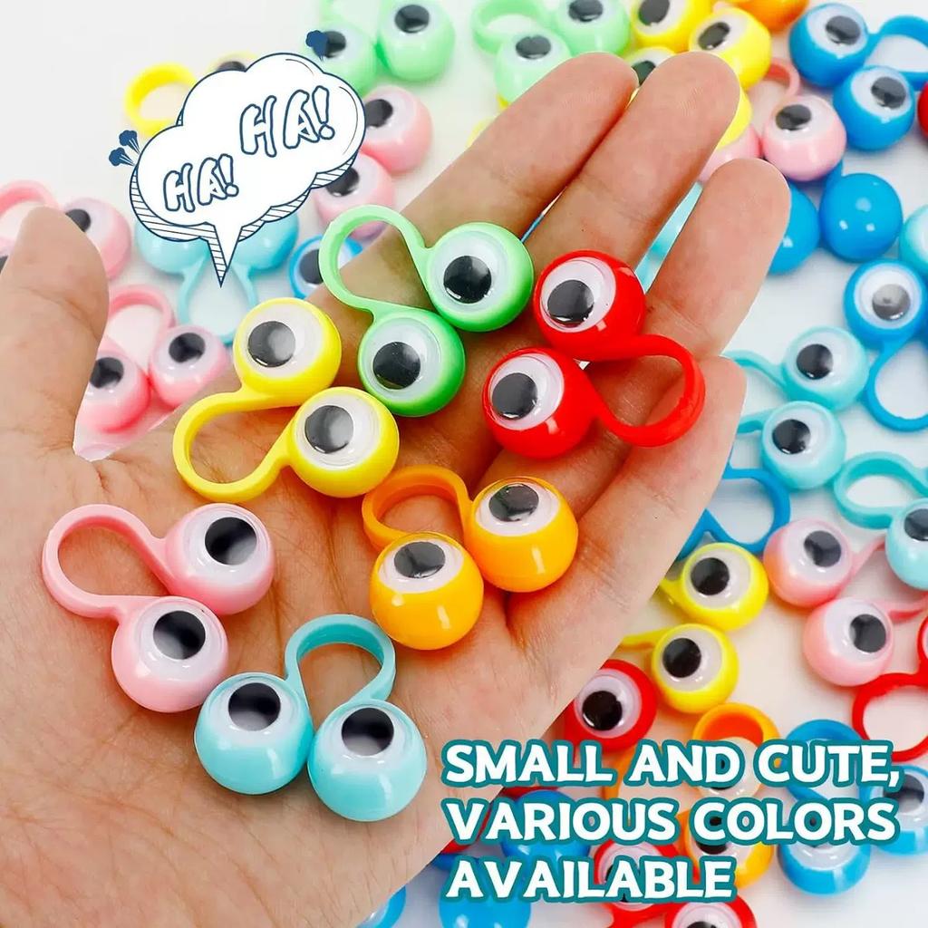 Komik Titreyen Göz Küresi Parmak Kuklası Plastik Yüzükler Çocuklar İçin Parti Hediyelikleri Şakalar Oyunlar hediyeler doğum günü dekorasyonu