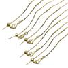 5pcs Fashion Statement Adjustable Gold O Chain Necklace for Women Comfortable Beading Accessory Jewelry Making Chain