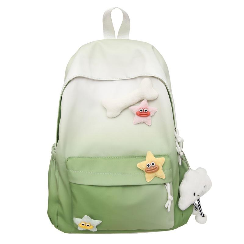 Schoolbag Female 1011 New Middle School Student Large Capacity Backpack Simple Versatile Student Bag Lightweight Backpack Female