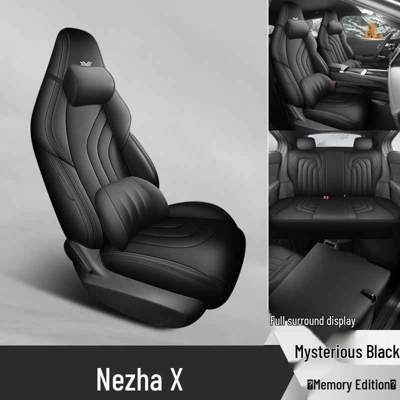 Neta X Full Leather Car Seat Cushion Cover - All-Season, Universal Fit