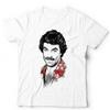 Tom Selleck Illustration Tshirt Magnum PI Hawaii Higgins Hopper 80s - White T