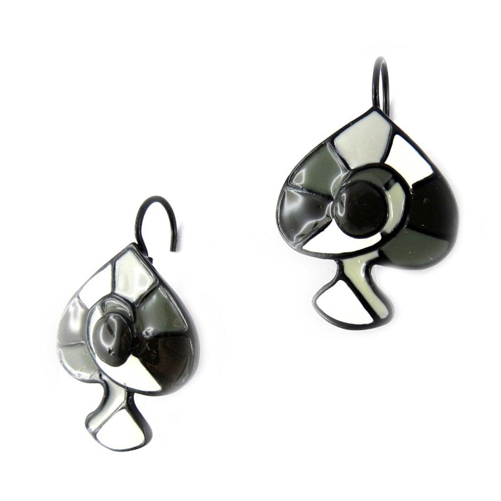 NOA [G5757] - Boucles Créateur 'Arlequin' noir blanc
