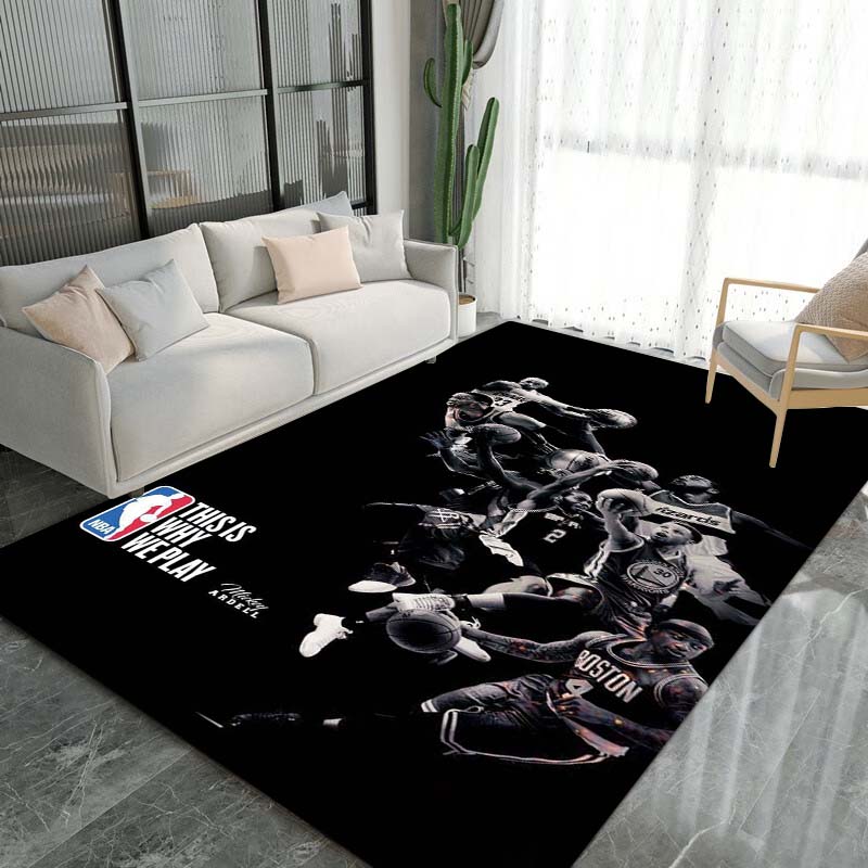 Nine Styles of High-definition Basketball Rugs, Suitable for Living Room, Bedroom Home Decoration, and Children's Gifts.