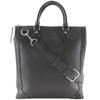 Vertical Tote Handbag M30811 2WAYShoulder Black Taiga Mens Used