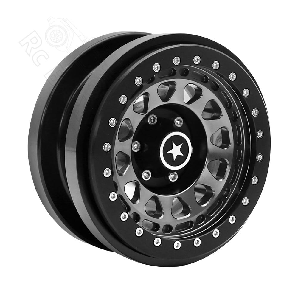 Rc jeep CNC Aluminum 2.9" Beadlock Wheel Hub Rim for 1/6 RC Crawler Car Axial SCX6 Jeep JLU Wrangler