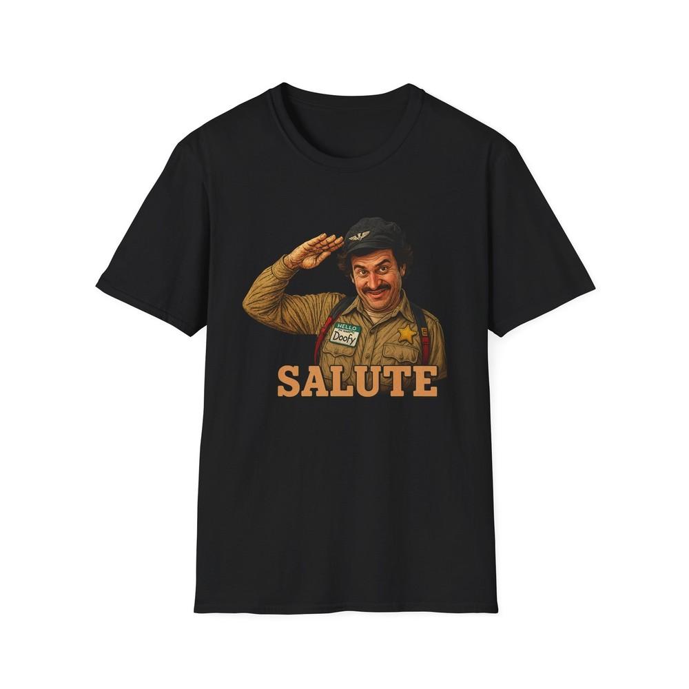 

Softstyle T-Shirt, Scary Movie Tee, Special officer Doofy Salute Shirt 4XL
