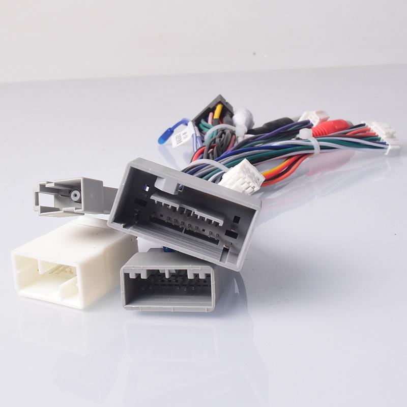 Car Radio Stereo Wiring Harness Cable Adapter Android 16pin For Honda Civic CRV 2012-2015 Canbus Steering Wheel Control
