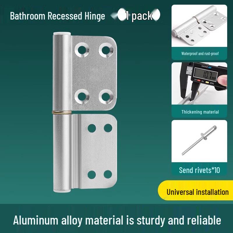 

Aluminum Alloy Stainless Steel Folding Bathroom Door Hinge Accessories