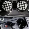 Car Cup Coaster, Soft Crystal Rhinestone Rubber Pad Set Round Auto Drink Coaster Car Interior AccessoriesBling Cup Holder Insert Coasters
