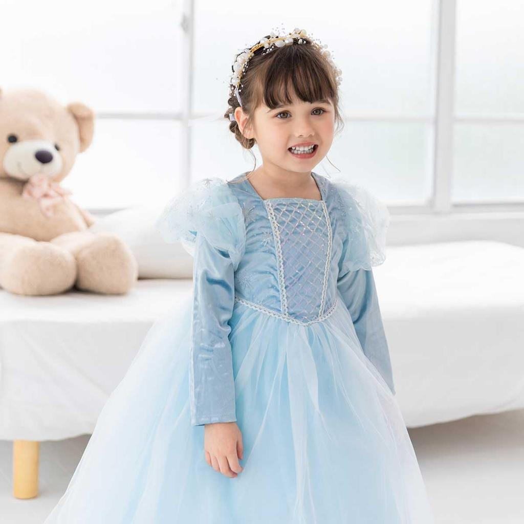 Princess Dress Snow Queen Costume Kids Halloween Costume Princess Costume Girls Christmas Birthday Children E0296 [monoii] Children's