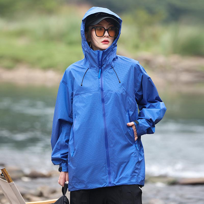 Autumn/Winter Waterproof Windproof Hardshell Mountaineering Jacket - Lightweight, Wear-Resistant, Hooded, Unisex. 3XL