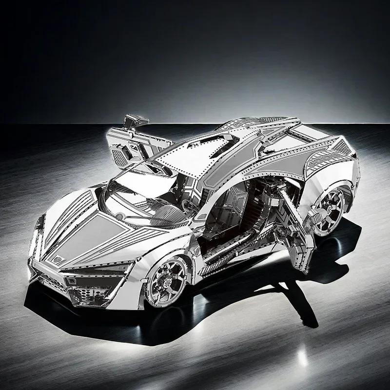 3D Metal Puzzle Super Sport Car Diy Handmade Vehicle Assembly Model Jigsaw Puzzle Toys For Adult Kids