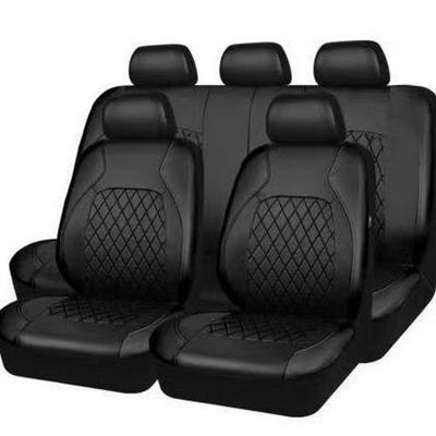Universal PU Leather Car Seat Cover with Diamond Quilting Design