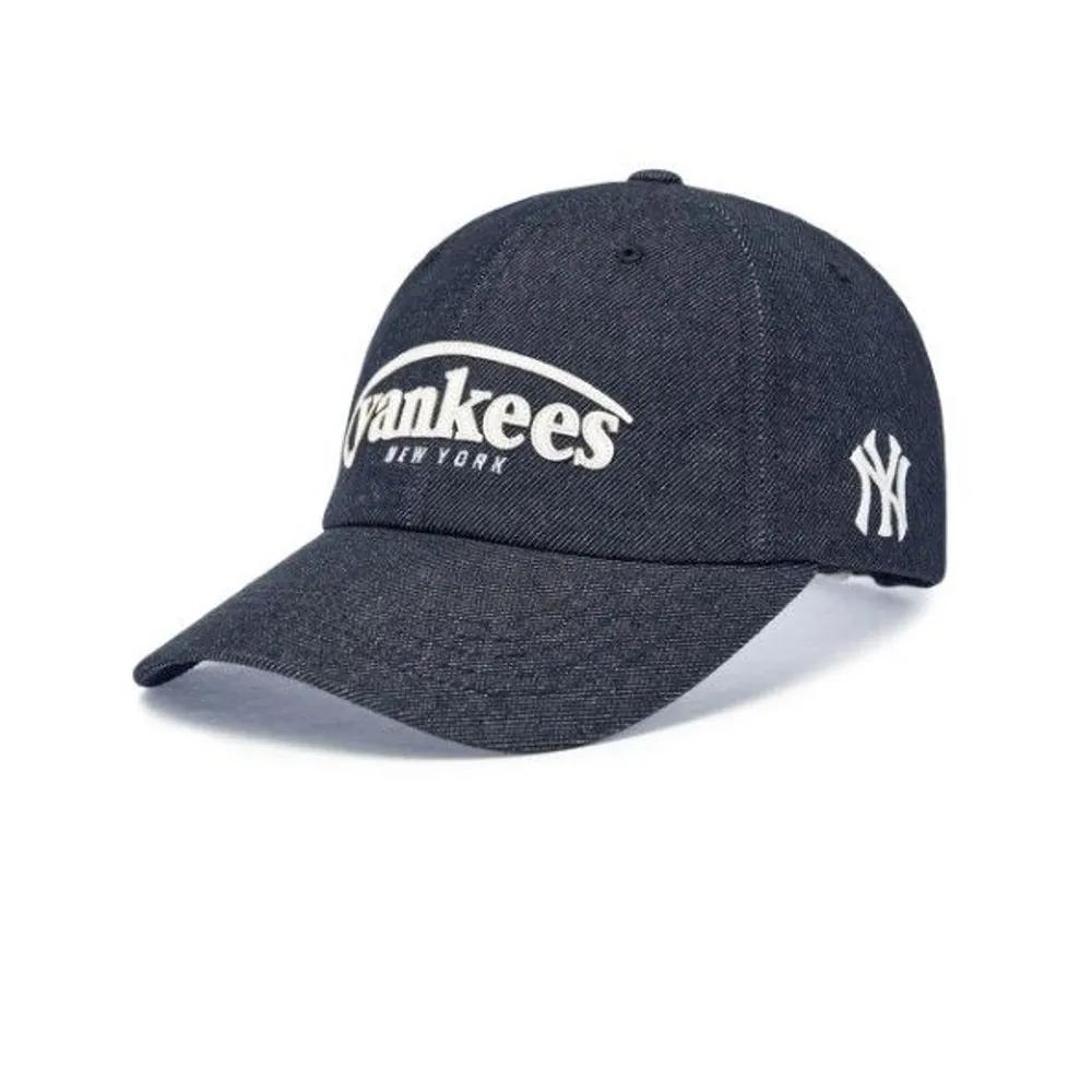 Vintage Denim Curve Logo Unstructured Ball Cap [3ACPV196N-50INS] FREE