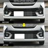Silver ABS Front Fog Light Eyebrow Covers, 2-Piece Set for Suzuki Car Exterior Trim