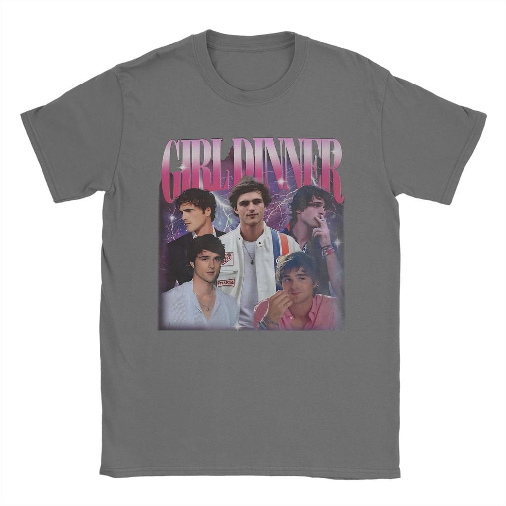2026 summer Girl Dinner Jacob Elordi Tee Shirt for Unisex Women Graphic T Shirts Cotton Clothing