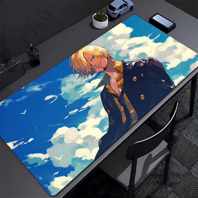 ONE PIECE Sanji Large Mousepad Computer Game Mouse Pad Gaming Accessories NonSlip Printing Deskmat Keyboard Pad PC game Mousepad