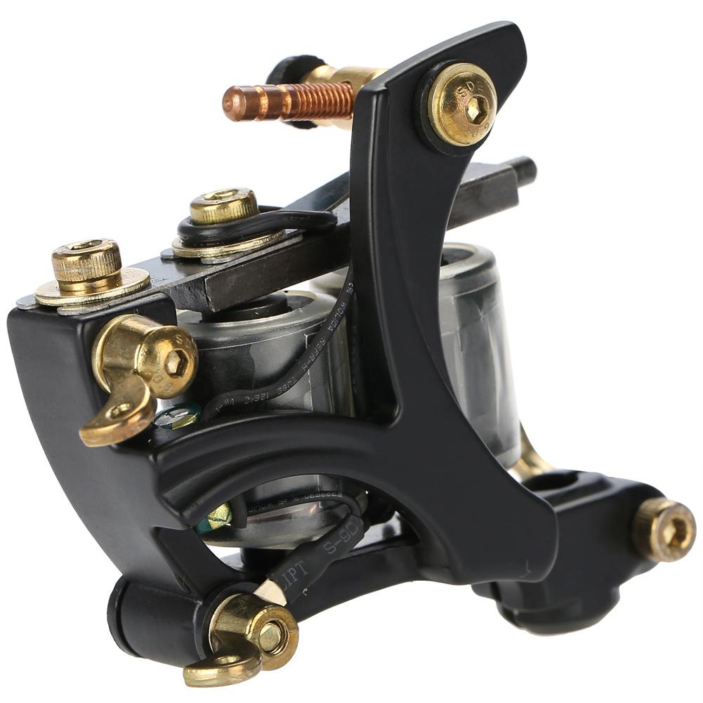 

Профессиональная тату-машинка 10 Warp Coils Handmade Tattoo Gun Shader Liner Black C