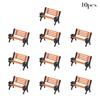 10Pcs 1:87 HO Scale Material DIY Train Bench Chair Settee Street Layout Model Building Model Train Bench Chair Park Layout Decor