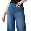 Jeans da donna in denim elasticizzato a vita alta Pantaloni jeans elasticizzati a gamba larga Pantaloni lunghi casual da donna