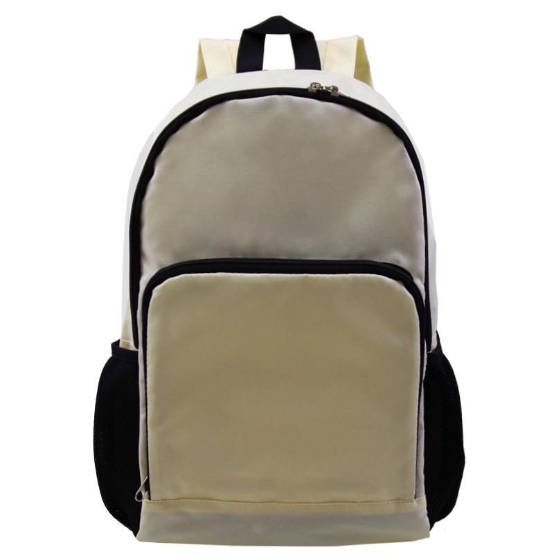 Casual folding backpack, student schoolbag, blank mountaineering bag, a customized backpack, and a customized heat transfer bag.