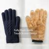 Soft Winter Gloves Lamb Velvet Warm Mittens Fashion Motorcycle Riding Gloves
