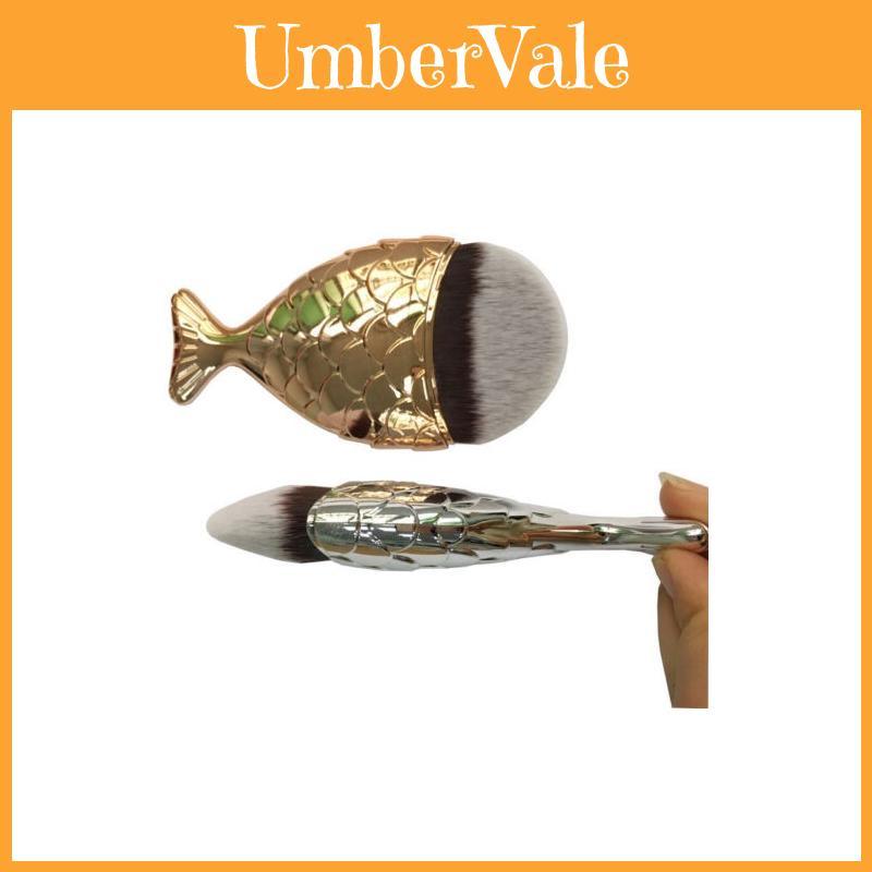 Exquisite Professional Mermaid Makeup Brushes Set With Luxurious Foundation And Powder Brush