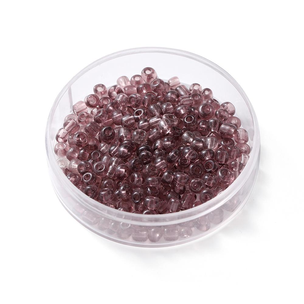 300Pcs/Lot 4mm Transparent Glass Round Loose Spacer Seed Beads For Jewelry Making Handmade DIY Bracelet Necklace Accessories