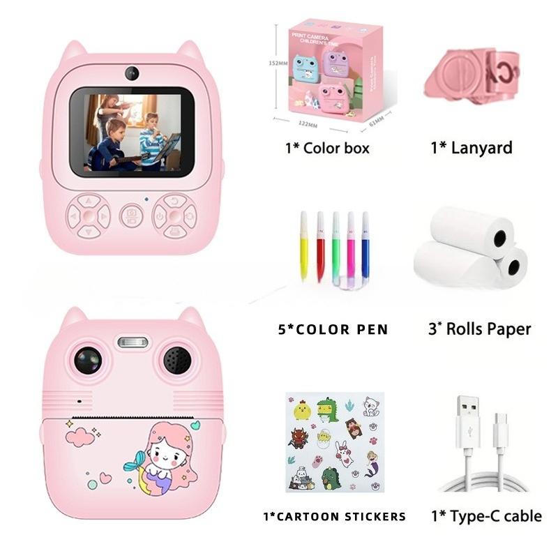Children's Polaroid print camera high definition photo video gift box toy