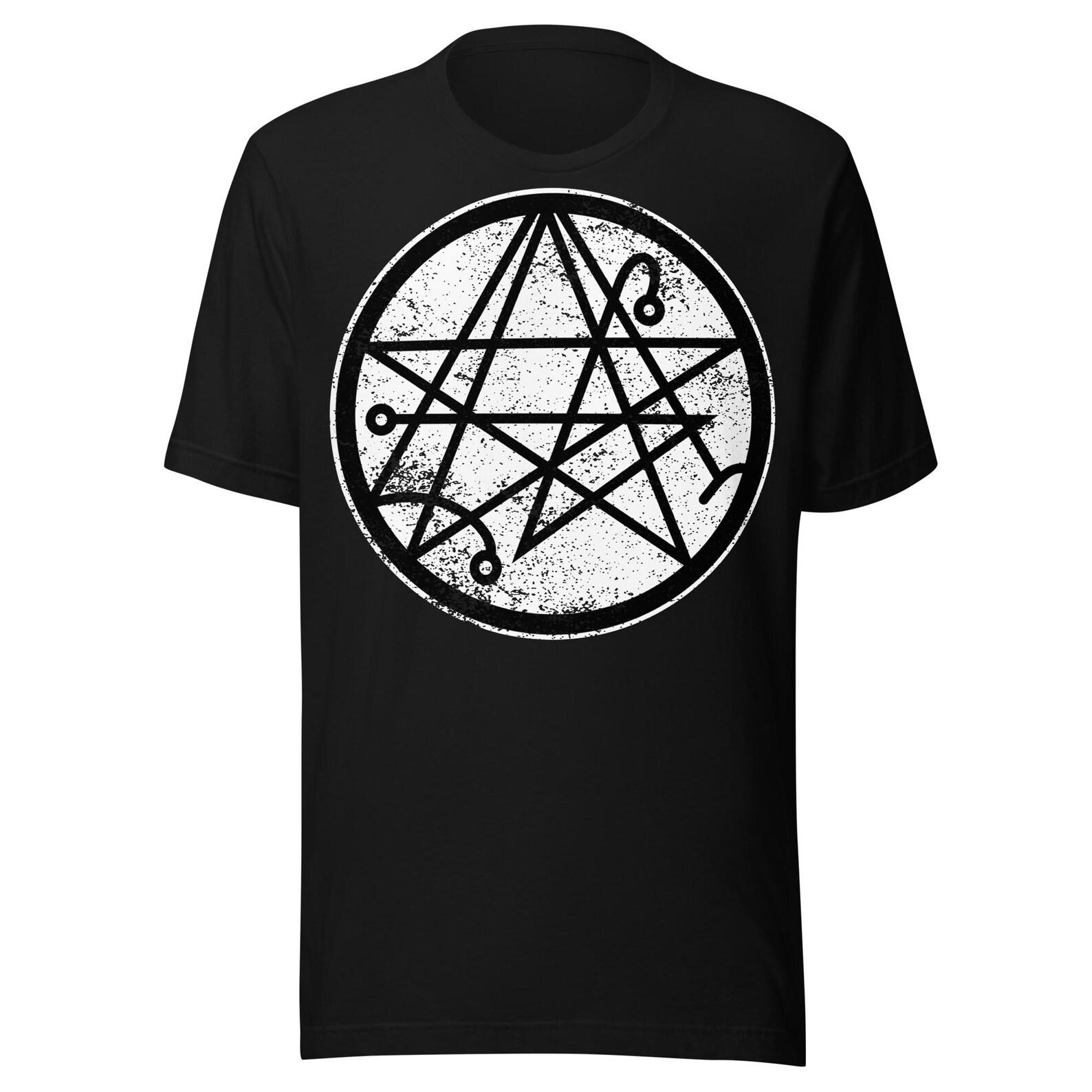 Necronomicon Sigil of the Gateway Occult Lovecraft Gothic Horror t-shirt S