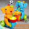 Sensory Activity Drumming Elephant Toy Blow Ball Kid Musical Toy Musical Walking Elephant  Kids Toy