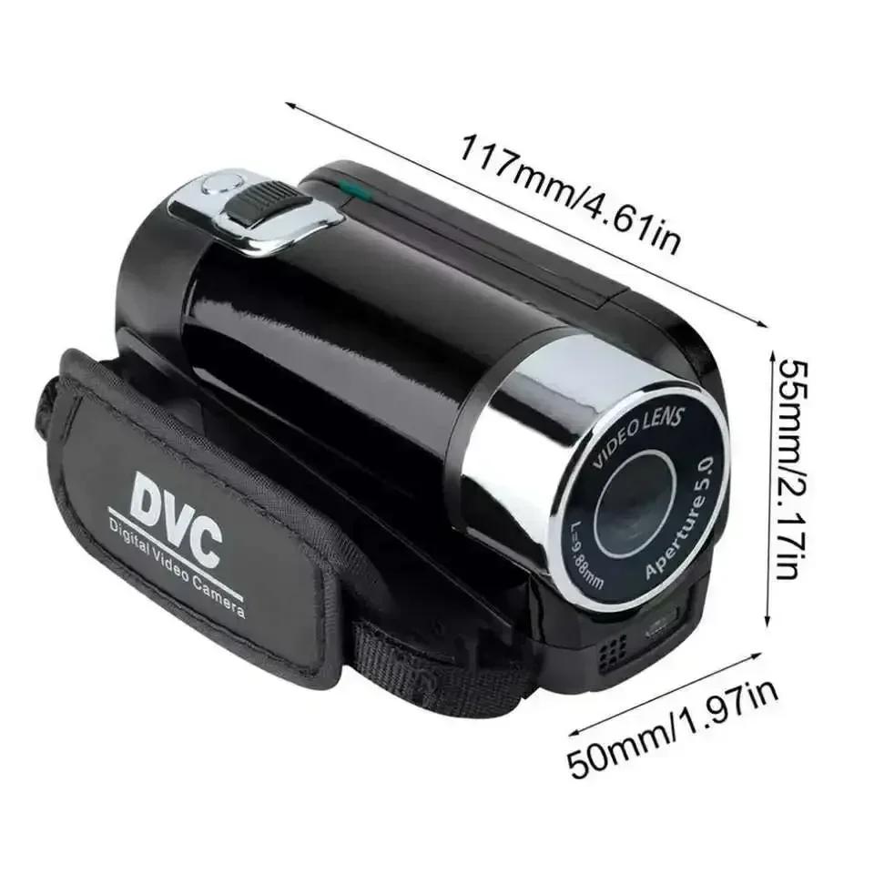 Cameră Digitală Full HD 1080P, Înregistrator Video DV cu Ecran Rotativ 270°, Cameră Video Digitală cu Ecran Tactil de 2,7 inci, Zoom Digital 16x.