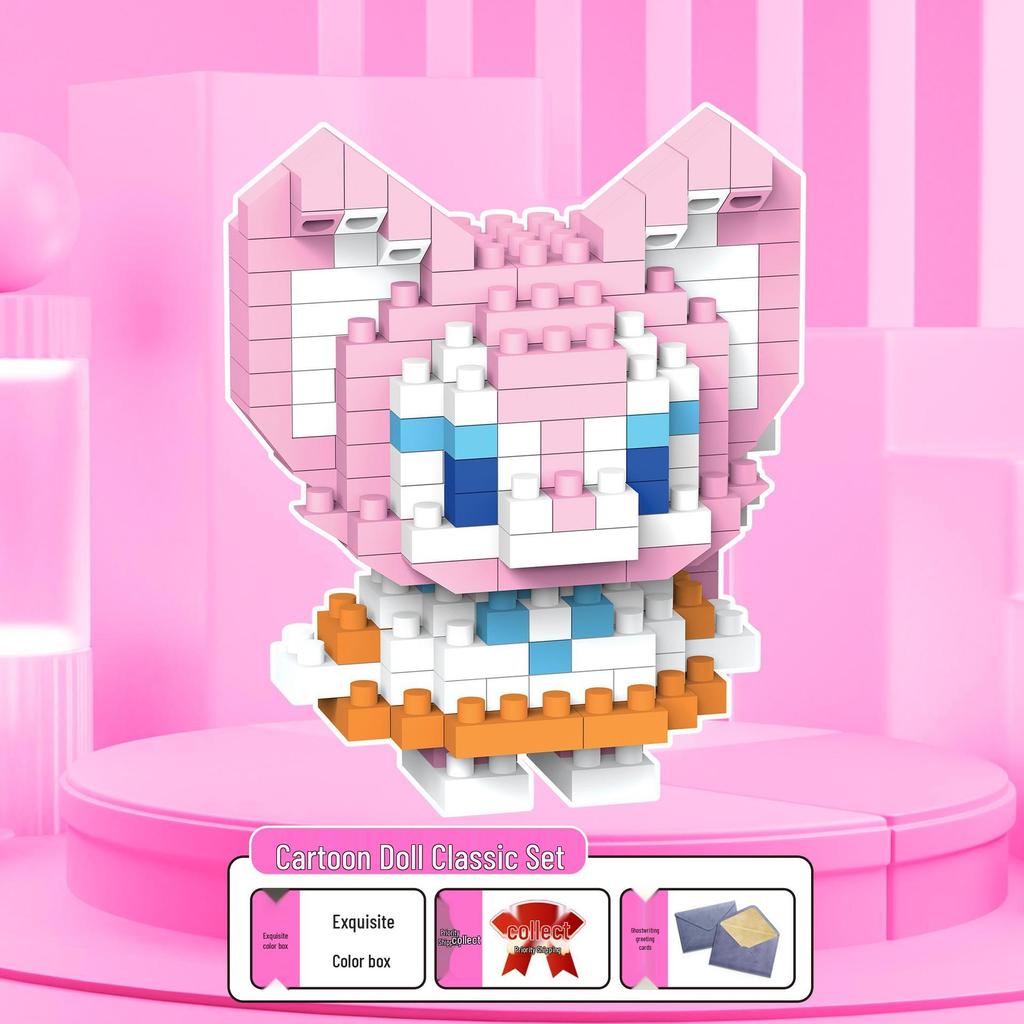 Figuras de Desenho Animado de Micro Partículas Compatíveis com LEGO - Brinquedo de Montagem Educacional para Crianças Caixa Surpresa Ornamentos