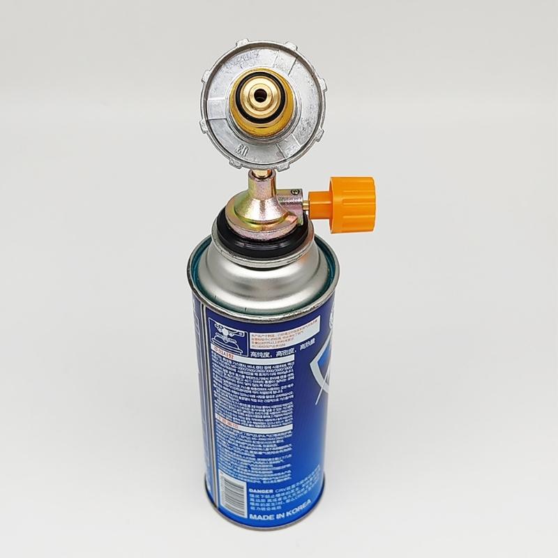Professional Gas Regulator Gas Tanks Furnaces Adapter with Pressure Relief Valves During Outdoor Adventures