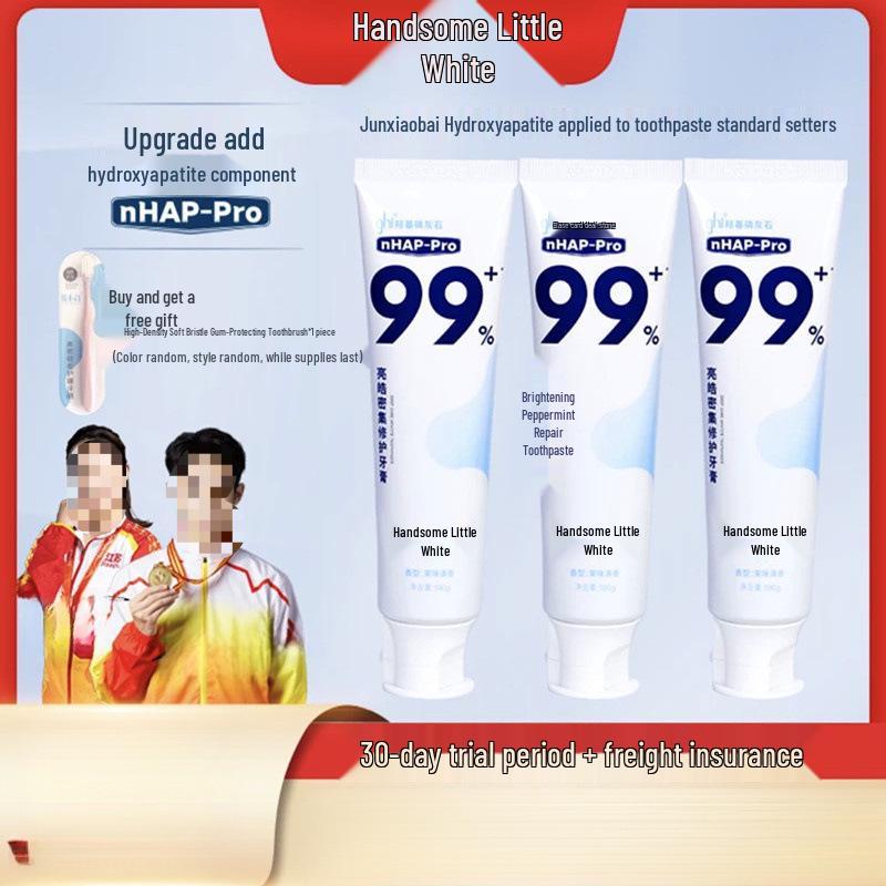 Jun Xiaobai Hydroxyapatite Toothpaste for Teeth Brightening and Repair, Free Shipping