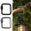 3pcs Flattened Buckle with Thread Square Carabiner Durable Kettle Buckle Carabiner Accessories