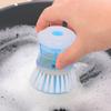 Mycie naczyń kuchennych Szczotka do czyszczenia Szczotki Łatwe szorowanie Płynny detergent Losowy kolor