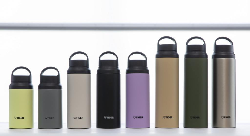 Tiger Thermos Tiger Water Bottle 600ml with Handle Lightweight Stainless Steel Bottle Outdoor Office Lilac (TIGER) (Purple) MCZ-S060VZ