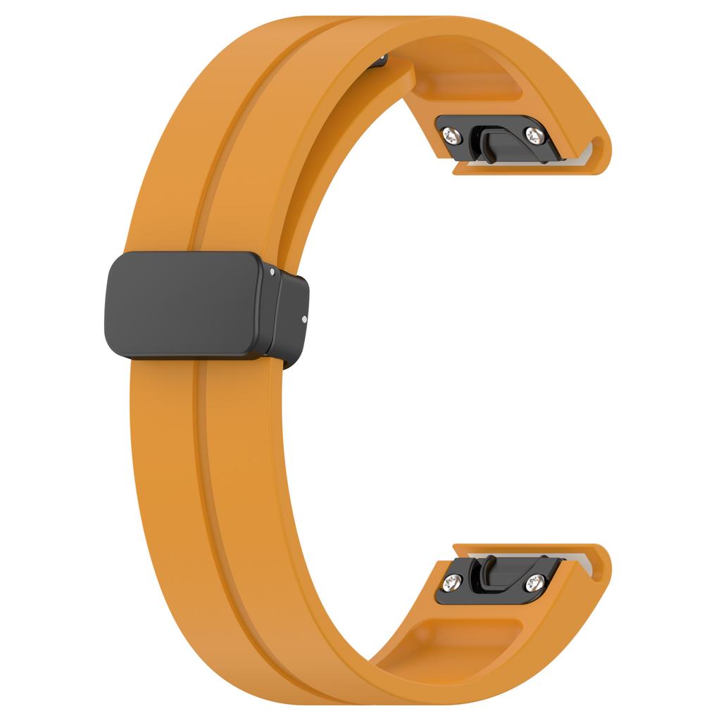 Silicone Watch Band for Garmin Fenix 8 43mm/Forerunner 570 42mm/Fenix 7S/6S/5S,Magnetic Buckle 20mm Sport Strap with Tools