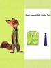 Nick Wilde Zootopia Cosplay Kostým Sada Košile pro Dospělé