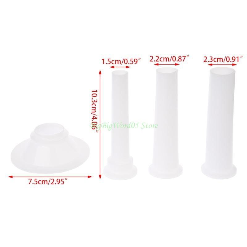 24TE Plastic Sausage Maker Sausage Making Tool Stuffing Machine Manual Stuffer белый